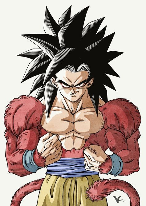 Super Saiyan 4 Goku, Dragon Ball Painting, Dragon Ball Art Goku, Dragon Ball Super Artwork, Dbz Art, Dragon Ball Image, Anime Dragon Ball Goku, Dragon Balls, Dragon Ball Goku