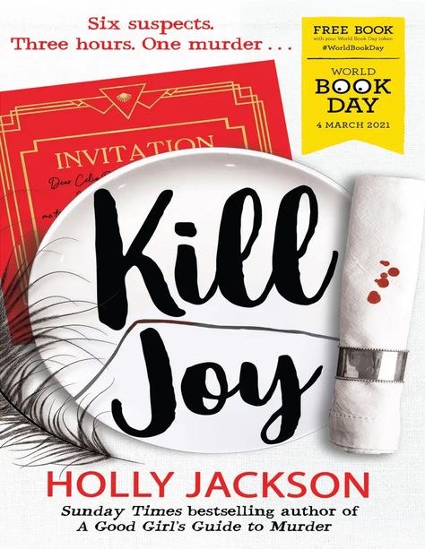 Kill Joy, Holly Jackson, British Books, Mystery Dinner, World Book Day, Mystery Party, Short Books, Book Day, Green Books