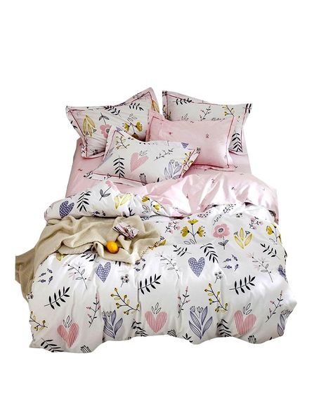 OTOB CARTOON Bedding Reversible Colorful Girls Twin Bed, Teen Bedding Sets, Girls Duvet Covers, Floral Bedding Sets, Toddler Bed Set, Floral Comforter, Kids Duvet Cover, Full Bedding Sets, Kids Bedding Sets