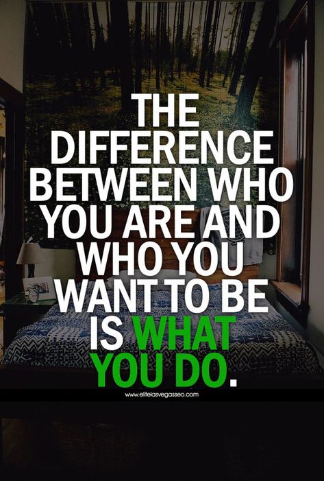 #business #lasvegas #seo #mindset #success #entrepreneur The difference between who you are and who you want to be is what you do. Las Vegas SEO Expert 702-530-9144 Do Something Different, Something Different, Daily Motivation, Great Quotes, Picture Quotes, Food For Thought, Inspiring Quotes, A Quote, Inspirational Words