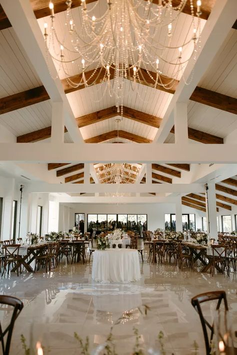 The Videre Estate | Reception Venues - The Knot Timeless Western Wedding, Dream Wedding Reception Indoor, Reception Hall Design, Wedding Venue Interior, Wedding Venue Entrance, Barn Event Space, Fake Beam, Love In Full Bloom, Ballroom Design