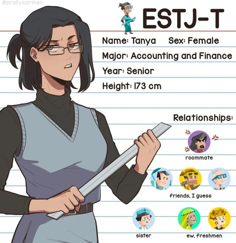 @prollycarmen on IG Estj Relationships, Mbti Charts, Infp Personality, Mbti Relationships, Myers Briggs Personality Types, Mbti Character, Myers–briggs Type Indicator, Myers Briggs Type, 16 Personalities