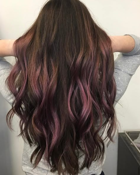 165 Likes, 32 Comments - Mary Katherine Henley (@marykhenley) on Instagram: “New hair, definitely do care everyone pls like #chocolatemauve” Chocolate Mauve Hair, Mauve Nails, Balayage Blonde, Fall Hair Color For Brunettes, Ombré Hair, Hair Color Purple, Hair Color Ideas For Brunettes, Hair Affair, Trendy Hair Color