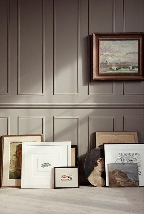 Benjamin Moore Kingsport Gray - looks like F & B Broccoli Brown Brown Grey Paint Color, Brown Grey Paint, Farrow And Ball Bedroom, Brown Paint Colors, Taupe Walls, Urban Interiors, Farrow And Ball Paint, Benjamin Moore Colors, Farrow And Ball