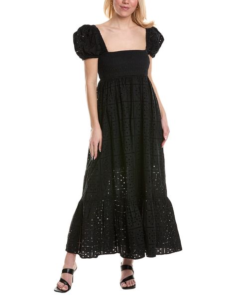 Rue La La — GANNI Broderie Anglaise Maxi Dress Broderie Dress, Ganni Dress, Cotton Poplin Dress, Cotton Maxi Dress, Maxi Sundress, Poplin Dress, Cotton Maxi, Maxi Dress Cotton, Eyelet Dress