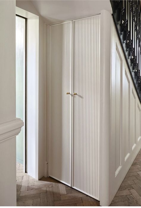 Door Under Stairs, Coat Cupboard, Under Stair, Door Inspiration, Hidden Door, Under Stairs, Closet Doors, Garage Door, Built Ins