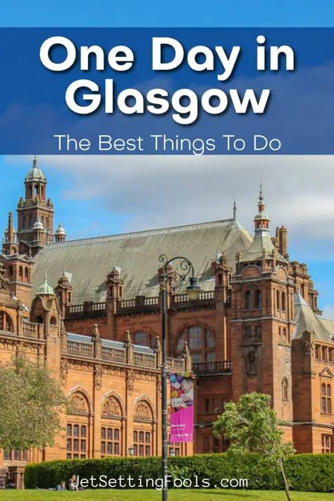 Planning to spend one day in Glasgow, Scotland? Feeling overwhelmed about how to plan your time in the city? We understand; we’ve been in your shoes. There are an astounding number of things to do in Glasgow – and trying to plan a succinct 1-day itinerary is not easy. No need to fret. We are sharing the perfect way to see Glasgow in a day! Things To Do In Glasgow, Visit Glasgow, Day Trip Ideas, Glasgow City Centre, Glasgow City, Best Trip, One Day Trip, European Destinations, Glasgow Scotland