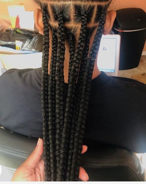 Large Knotless, Braids Jumbo, Colored Box Braids, Knotless Box Braids, Big Box Braids, Big Box Braids Hairstyles, Box Braids Hairstyles For Black Women, Braids Hairstyles Pictures, Box Braids Styling