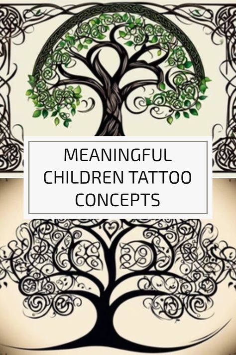 Are you thinking about a fun way to represent your family? Check out these beautiful children tattoo ideas that can highlight your kids' names and birthdates! Whether you prefer a whimsical design or something simple, tattoos can symbolize love, joy, and growth. Show off your creativity with tattoos that celebrate your parenting journey! Perfect placement options include the forearm, wrist, or back to reflect on childhood innocence and family bonds Tattoos That Symbolize Family, Children Tattoo Ideas, Child Name Tattoo Ideas, Tattoo That Symbolizes Family, Kids Name Tattoos, Tattoos Representing Children, Children Tattoos, Children Tattoo, Childhood Innocence