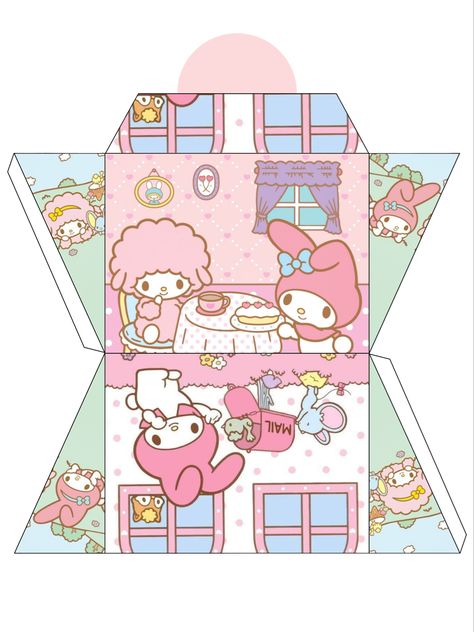 my melody file folder printable, sanrio, cute, pink, diy Kawaii Diys, Sanrio Diy, Hello Kitty Printables, Free Printable Stationery, Sticker Organization, Hello Kitty Crafts, Paper Dolls Diy, Hello Kitty Aesthetic, Hello Kitty Birthday