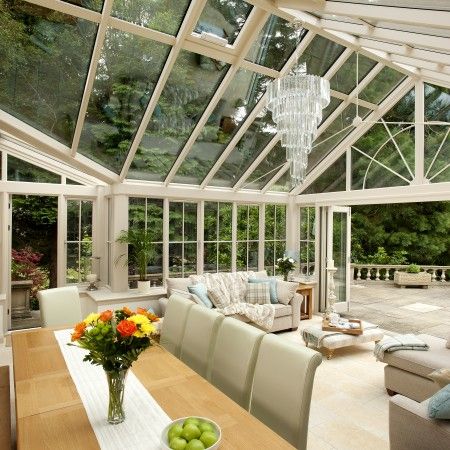 Take a look at our short blog post to learn more! Luxury Conservatory, Sunroom Window Ideas, Sunroom Roof, White Sunroom, Sunroom Dining Room, Modern Sunroom, Glass Sunroom, Sunroom Dining, Conservatory Design