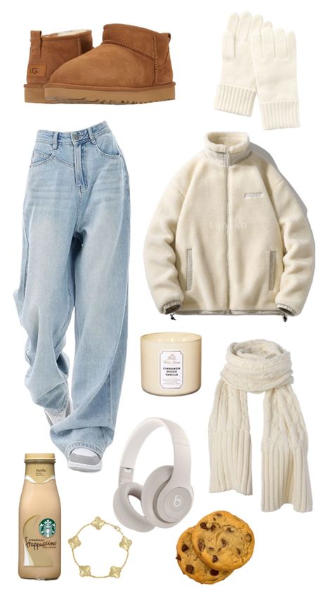 #winter Winter Outfits College, Girls Winter Outfits, Uggs Outfit, Outfit Inspo Casual, Cold Weather Outfits, Cute Everyday Outfits, Teenage Fashion Outfits, Preppy Outfits, Winter Outfit