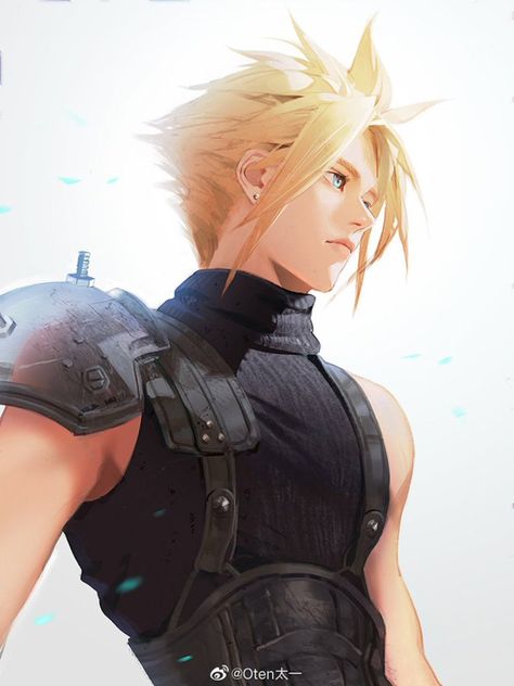 Cloud Final Fantasy Vii, Cloud And Sephiroth, Final Fantasy Cloud Strife, Elf Drawings, Final Fantasy Vii Cloud, Final Fantasy Cloud, Art Final, Final Fantasy Xii, Final Fantasy X