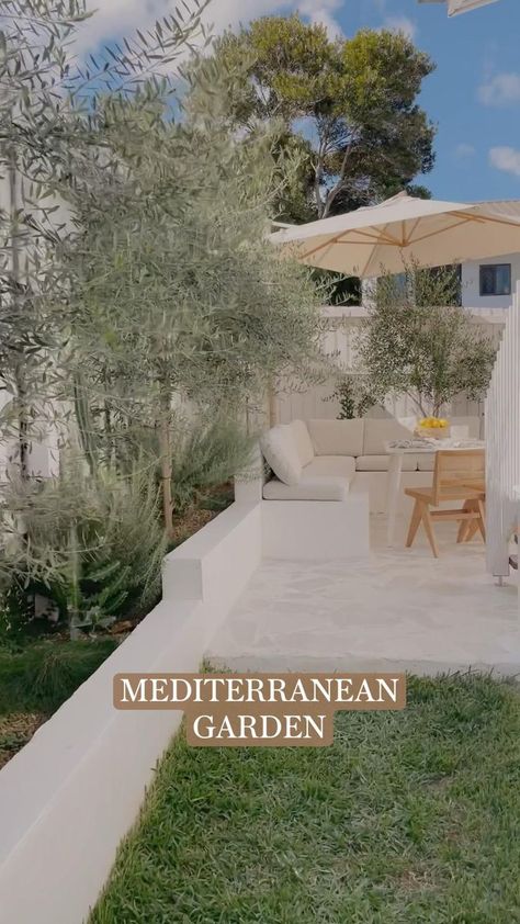 Mediterranean Garden - How we created our dream backyard | Backyard garden design, Backyard, Dream backyard Mediterranean Backyard, Mediterranean Garden Design, Backyard Design Ideas, Backyard Renovations, Patio Garden Design, Backyard Remodel, Modern Backyard, Outdoor Gardens Design, Backyard Pool Designs