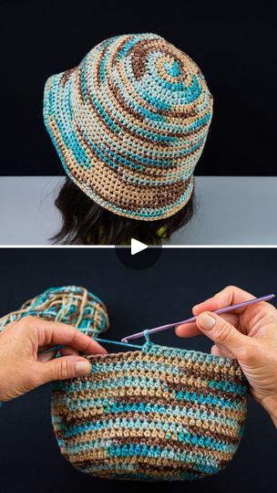 Crochet Bucket Hat Tutorial, Bucket Hat Tutorial, Easy Crochet Bucket Hat, Hat Tutorial, Crochet Bucket, Crochet And Knitting, Crochet Bucket Hat, Crochet Hat Pattern, Chain Stitch