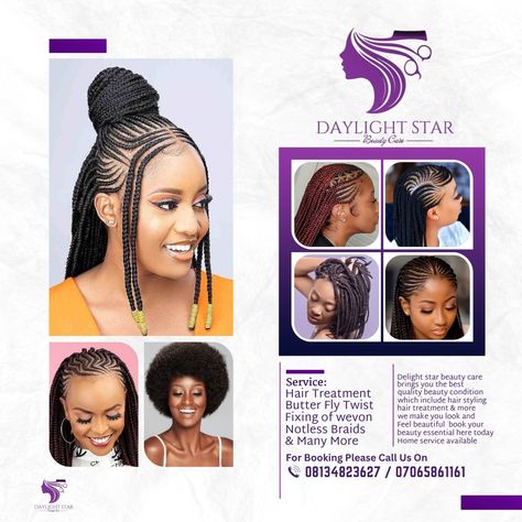 Hairdressing Background Design, Hair Salon Flyer Design Ideas, Salon Flyers Ideas, Hair Flyer Design Ideas, Salon Poster Design Beauty, Hair Dressing Flyer Design, Braid Flyer Design, Hairdresser Flyer Design, Hair Dresser Design Ideas