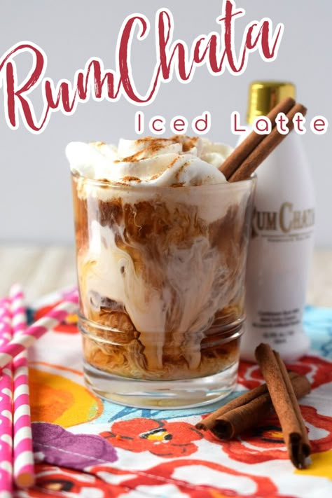 Drinks With Rum Chata Recipes, Rum Chata Recipes, Rumchata Recipes Drink, Rumchata Drinks, Rumchata Recipes, Rum Chata, Iced Latte Recipe, Coffee With Alcohol, Rum Drinks