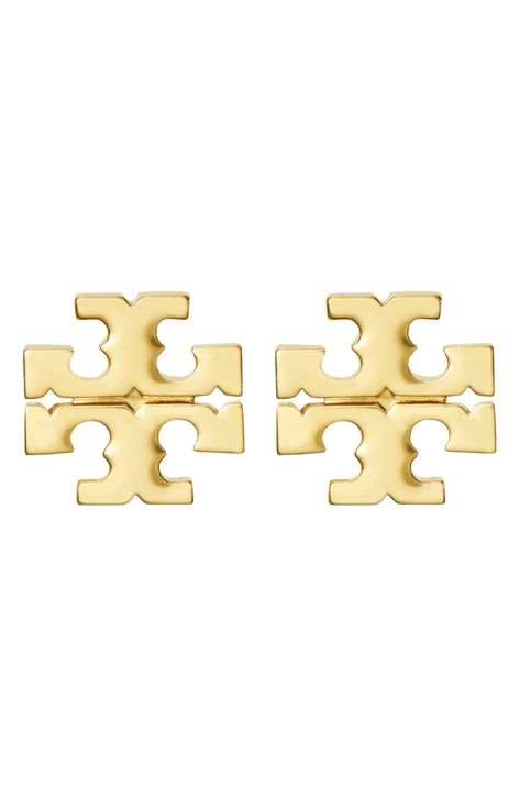 "Find TORY BURCH Kira Stud Earrings on Editorialist. Flaunt your Tory Burch love with these polished logo studs. 1/4\" diameter Goldtone plate Imported" Pandora Jewelry Charms, Aesthetic School, Tory Burch Earrings, Tory Burch Kira, Tory Burch Jewelry, Cracker Barrel, Jewelry Lookbook, Jewelry Inspo, Pandora Jewelry