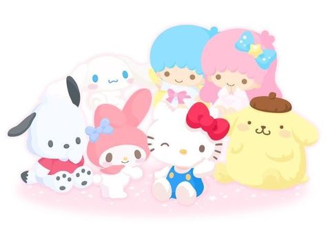 Sanrio Characters Wallpapers Ipad, Sanrio Macbook Wallpaper, All Sanrio Characters Together, Cute Keyboard Wallpaper Backgrounds, Sanrio Computer Wallpaper, Sanrio Ipad Wallpaper, Sanrio Characters Together, Sanrio Wallpaper Laptop, All Sanrio Characters