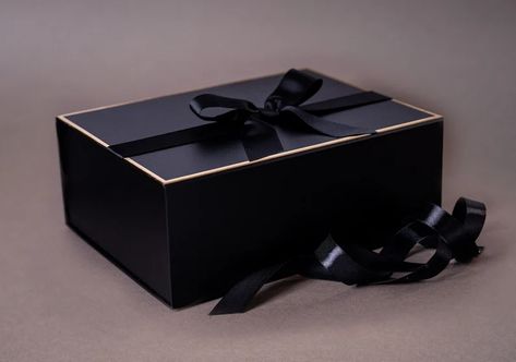 Black and Gold Gift Box With Bow Empty Gift Box for Him - Etsy UK Gift Box For Him, Empty Gift Box, Empty Gift Boxes, Gift Box With Ribbon, Magnetic Gift Box, Large Gift Boxes, Box With Ribbon, Gold Gift Boxes, Silk Eye Mask