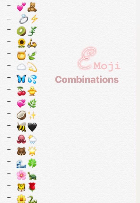 Emoji Combinations For Contacts, 2 Emoji Combinations, Aesthetic Emojis Combinations, Cute Insta Captions, Emojis Combinations, Aesthetic Emojis, Snapchat Friend Emojis, Snapchat Emojis, Bio Insta