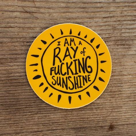 Sunshine Sticker, Logo Reference, Etsy Logo, Sunshine Quotes, Logo Shapes, Ray Of Sunshine, Vsco Girl, Bike Helmet, Logo Ideas