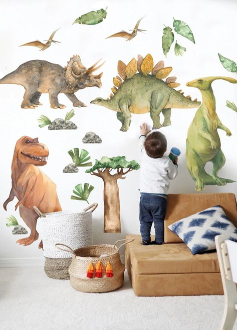 Stickers Dinosaur, Dinosaur Decals, Dinosaur Room Decor, Dinosaur Wall Decals, Dinosaur Room, Kids Room Decals, Dinosaur Wall Stickers, Dinosaur Wall Art, Dinosaur Stickers