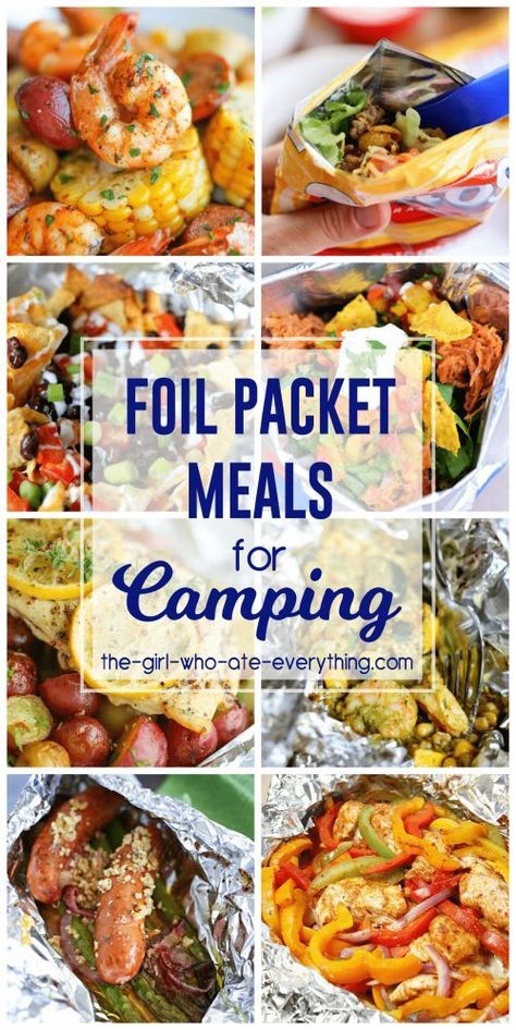 Meals For Camping, Camping Products, Foil Packet Meals, Foil Packet, Camping Dinners, Easy Camping Meals, Summer Menu, Campfire Food, Foil Packets