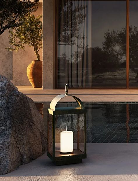 265.01: Italian Floor, Lanterne | Il Fanale Floor Lantern, Outdoor Lamps, Italian Floor Lamp, Amber Light, Love Soft, Outdoor Lantern, Brass Floor, Amber Lights, Brass Fixtures