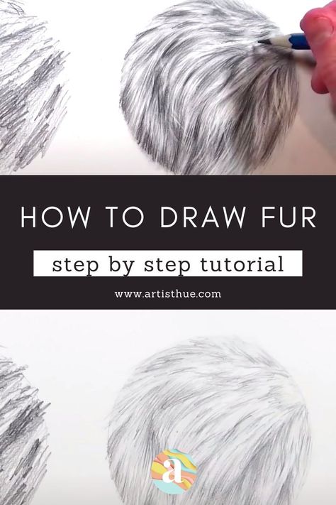 Draw Fur, How To Draw Fur, Dog Drawing Tutorial, Beginner Drawing Lessons, Draw Cats, Pencil Drawings For Beginners, Sketch Note, Pencil Drawings Of Animals, Portraits Art