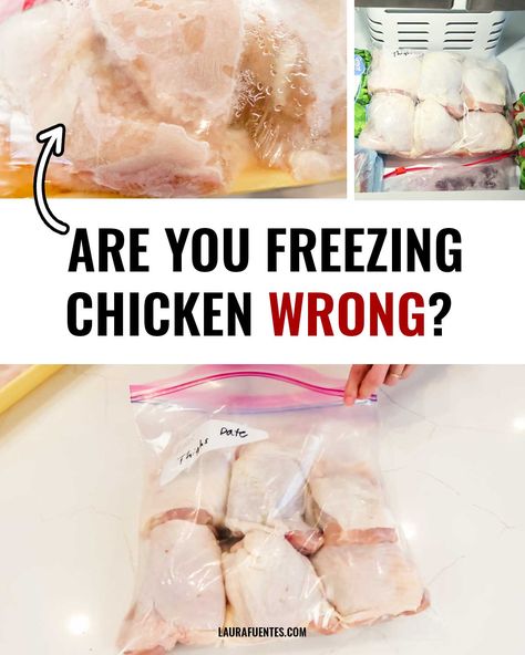 Freezer Burned Chicken: Is it Safe? Here is How to Eat & Prevent it Freezer Burnt Chicken, Freeze Chicken, Freezing Cooked Chicken, Freezing Chicken, Homemade Chicken Salads, Slow Cooker Salsa Chicken, Slow Cooker Salsa, Favorite Recipes Chicken, Frozen Meat