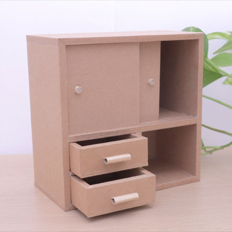 Hi, all cardboard DIY enthusiasts! In this video, I'll be showing you how to make a desktop cabinet from cardboard. Using simple materials and techniques, you can create a simple yet beautiful cabinet with drawers that's perfect for storing your favorite stationery and small items with STYLE. In previous videos, I've shown you how to make beautiful boxes and other storage solutions from cardboard, but in this video, the highlight is the sliding door threshold. Cardboard Vanity Diy, Cardboard Cabinet Diy, Diy Money Box Ideas, Cardboard Organizer Diy, Diy Box Storage, Cardboard Cabinet, Diy Cardboard Crafts, Cardboard Box Storage, Cardboard Decor