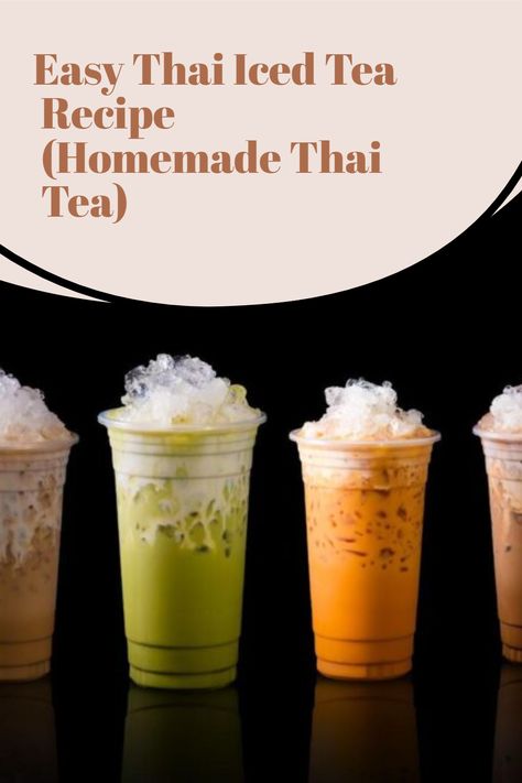 Whether you like Thai food or not, you’ll love Thai tea. It’s a delicious, orange-colored, sweetened beverage to freshen you up anytime. When prepared the right way, it absorbs the delightful flavors from the tea leaves and spices which are countered with sweeteners to offer a balanced taste. Usually, Thai tea consists of green or black tea combined with honey, lemon juice, and spices such as ginger, cinnamon, star anise, cardamom, and cloves. Thai Drink Recipes, Thai Green Tea Recipes, Thai Tea Recipe Authentic, Thai Tea Mix Recipe, Thai Tea Recipe From Scratch, Diy Thai Tea, Thai Tea Aesthetic, Thai Green Tea, Thai Tea Recipe