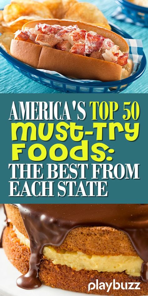 Whether you're planning a cross-country road trip or you're a foodie (in which case, welcome to the club!), it's neat to know which state has the most of the food you love most. The US is full of incredible eating options, and each state actually specializes in a few. So grab a snack and read ahead to find out where you should visit next! *** #PlaybuzzQuiz Foodie American Cuisine Food Tasty Best Food in Each State Boston Cream Pie Maine Lobster Roll Recipe Ideas Playbuzz Americas Most Wanted Recipes, 1960 Recipes, Maine Lobster Roll Recipe, Onion Dishes, American Cuisine Recipes, American Food Recipes, Maine Lobster Roll, Lobster Roll Recipe, State Recipes