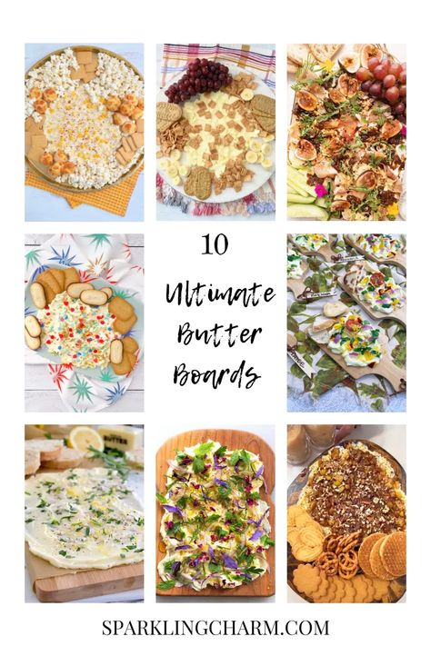 Butter Board Ideas, Toast Butter, Butter Boards, Butter Recipes Homemade, Butter Board, Homemade Apple Pie Filling, Flavored Butter, Sweet Butter, Charcuterie Inspiration