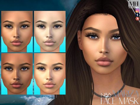 Cc Overlay, Skin Overlay, The Sims 4 Skin, Makeup Cc, Latina Makeup, Skin Details, Sims 4 Cc Skin, Sims Ideas, Magic Hands