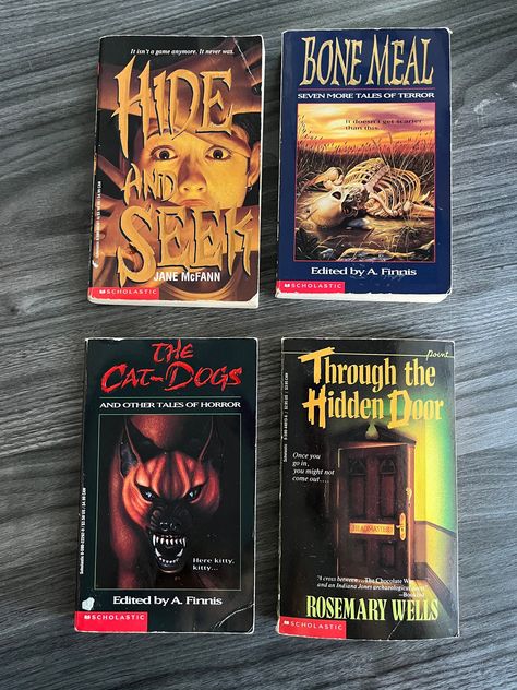 #etsy shop: 1990s Teen Horror Books Scholastic and Point https://etsy.me/438Xs7h #catdogsbook #bonemealbook #throughthehidden #hideandseekbook #1990shorrorbook #1990steenbooks #rlstine #fearstreet #teenhorror Academic Lifestyle, Creepy Books, Life Is A Mess, 90s Horror, Being Stalked, Horror Novels, Scary Tales, Interesting Books, Horror Book