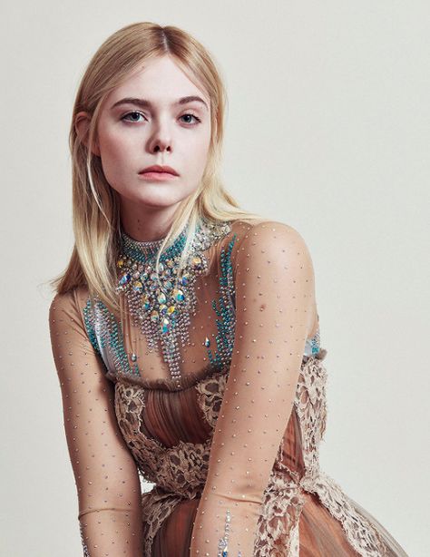 Embellished Bodysuit, Germany Fashion, Dakota And Elle Fanning, Bazaar Magazine, Harpers Bazaar Magazine, All The Bright Places, Dreamy Gowns, Haute Couture Gowns, Dakota Fanning