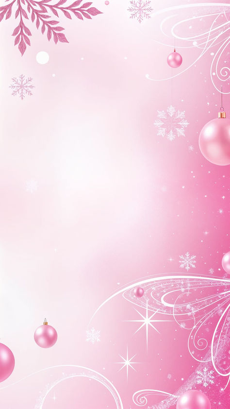 Pink holiday background graphic with snowflakes and swirls Pink Snowflake Wallpaper, Pink Snowflake Background, 2000s Background, Pink Christmas Background, Snowflake Wallpaper, Collage Backgrounds, Collage Projects, Pink Snowflake, Aesthetic Holiday