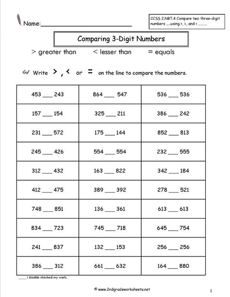 Comparing Numbers Worksheet, Counting Money Worksheets, Numbers Worksheet, Numbers Worksheets, 3rd Grade Math Worksheets, Money Math, Money Worksheets, Mathematics Worksheets, Comparing Numbers