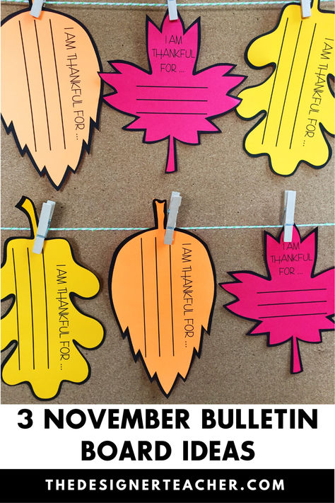 I’ve got three November bulletin board ideas for your classroom, perfect for Thanksgiving! Leaves Bulletin Board, November Bulletin Board, Thanksgiving Bulletin Board, October Bulletin Boards, November Bulletin Boards, Thanksgiving Bulletin Boards, Interactive Bulletin Boards, Bullentin Boards, Halloween Bulletin Boards