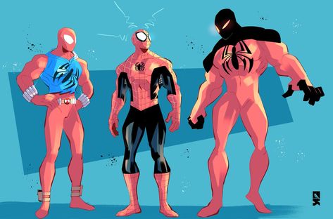 Kaine Scarlet Spider, Scarlet Spider Kaine Art, Man Spider Monster, Spider Man Redesign, Kaine Parker, Scarlet Spider Kaine, Spider Monster, Spiderman Poses, Alexis Rhodes