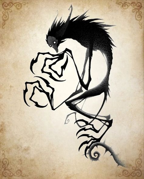 Inner Monster Tattoo, Wendigo Art Dark, Wendigo Drawing, Wendigo Tattoo, Cryptid Tattoo, Wendigo Monsters, Demonic Creatures, Nordic Artwork, Monster Sketch