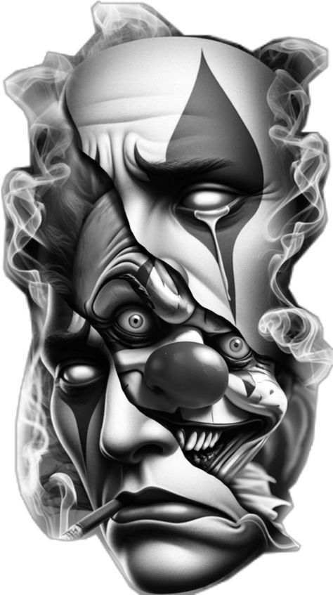 Cool Skull Drawings, Arm Tattoos Black, Vegas Tattoo, Cool Tattoo Drawings, Clown Tattoo, Chicano Style Tattoo, Cholo Art, Chicano Tattoos, Chicano Drawings