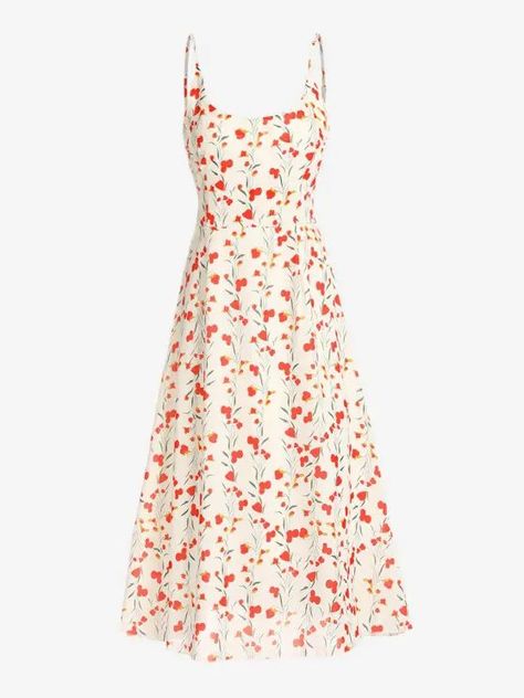 Womens Trendy Dresses, Sundress Dress, Swaggy Outfits, Print Dresses, Sun Dress, Types Of Dresses, Ditsy Floral, Cami Dress, Trendy Dresses