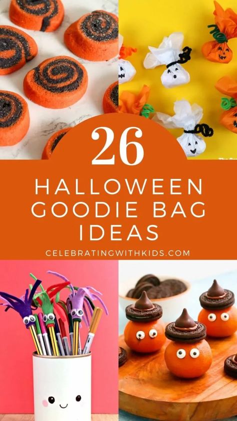 Halloween Goodie Bag Ideas That Are Spooktacular - Celebrating with kids Halloween Goodie Bag Ideas, Halloween Mummy Cookies, Kid Halloween Treat Bags, Halloween Grab Bags, Goodie Bag Ideas, Diy Halloween Treats, Halloween Party Treats, Halloween Gift Bags, Cute Halloween Decorations