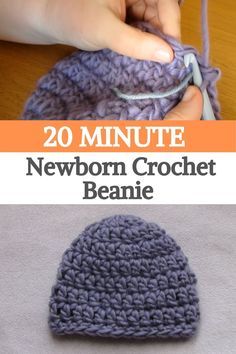 Baby Beanie Crochet Pattern, Easy Crochet Baby Hat, Crochet Baby Hats Free Pattern, Crochet Baby Cap, Crochet Baby Projects, Crochet Baby Hat, Crochet Baby Beanie, Crochet Baby Hat Patterns, Easy Crochet Hat