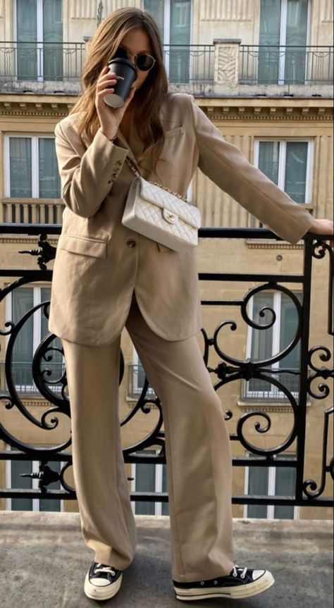 Elegantes Outfit Damen, Camel Blazer, Business Professional Outfits, Business Attire Women, Outfits For Work, Event Outfit, Looks Street Style, Business Professional, 가을 패션