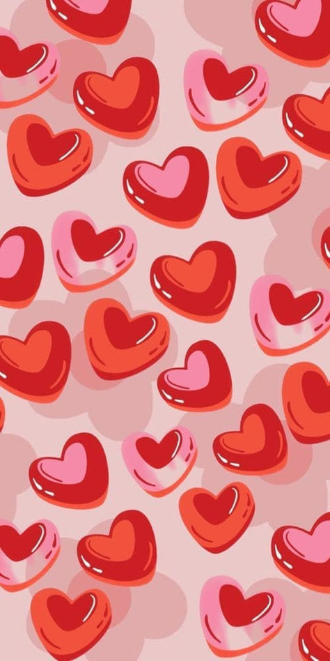 Cute Valentine's Day Wallpaper: Adorable Red Hearts Retro Valentines Aesthetic Wallpaper, Pink And Red Aesthetic Wallpaper, Quirky Backgrounds, Valentine's Day Wallpaper, Wallpaper Valentines, February Wallpaper, Valentines Wallpaper Iphone, Personalized Wallpaper, Day Wallpaper