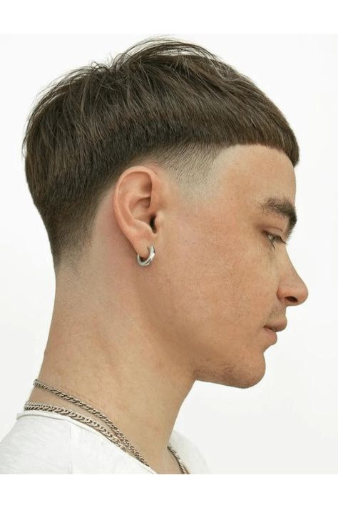 Revitalize a classic with the Bowl Cut Low Taper Fade haircut! This modern twist on the iconic bowl cut features a sharp, defined edge seamlessly blending into a sleek low taper fade. Perfect for those looking to make a bold yet stylish statement. Stand out with confidence and elevate your look with this unique low taper fade haircut today! #bowlcut #lowtaperfade #haircutinspo High Top Haircut, Versatile Haircut, Fade Haircut Designs, Low Taper Fade Haircut, Low Taper Fade, Polished Aesthetic, Low Taper, Haircut For Men, Classic Taper